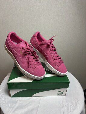 PUMA Shocking Pink Sneakers, Women’s Size 8, Barely Worn